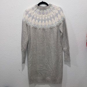Fair isle sweater dress